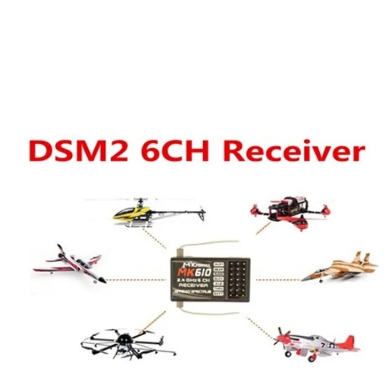 DSM2 MK610 AR6100 2.4G 6CH RC  - Drone Racing Receiver avis et prix